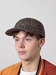 Бейсболка KANGOL арт. K5509 Plaid Earflaps Baseball (серый / бежевый)